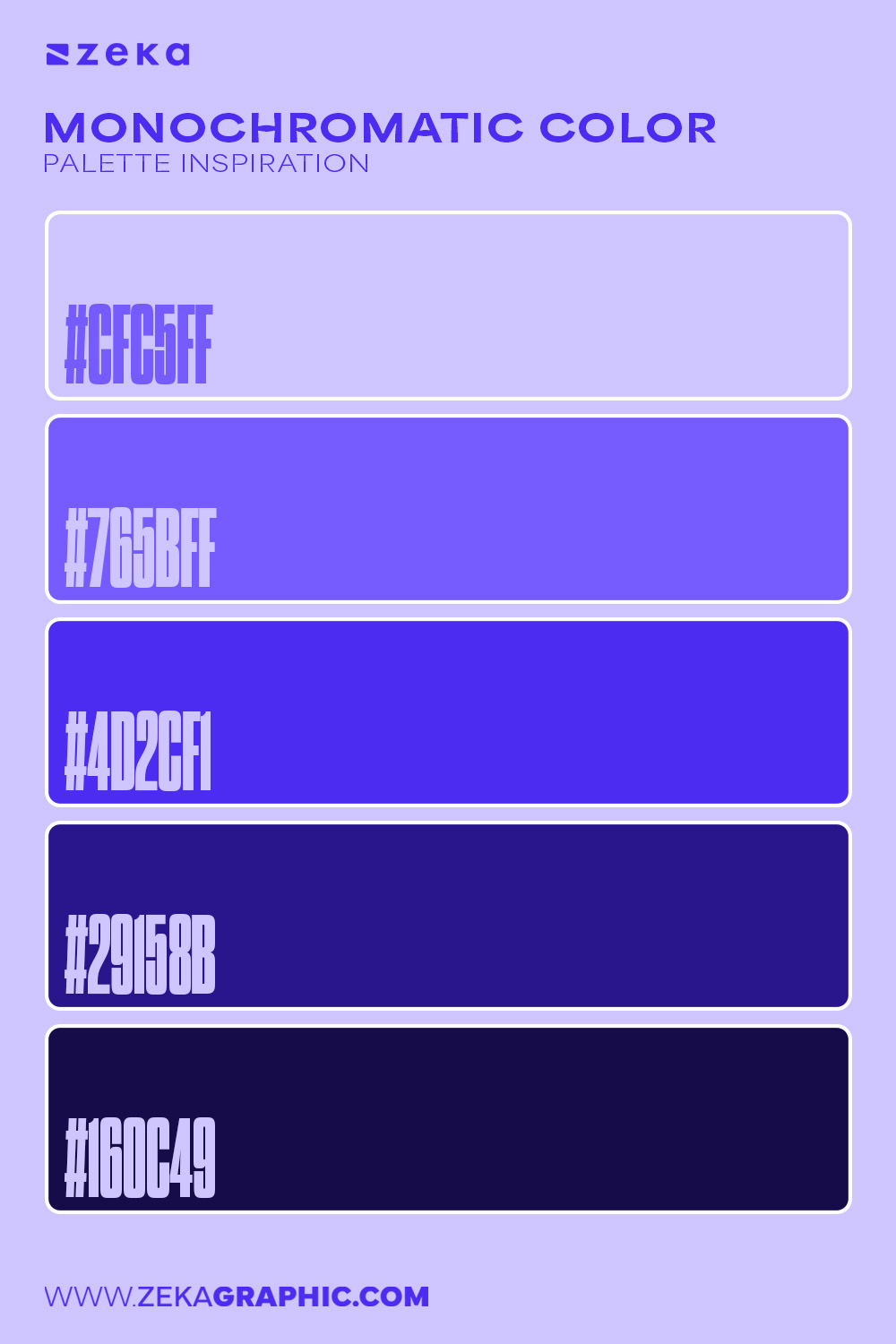 Monochromatic Color Palette Inspiration 1